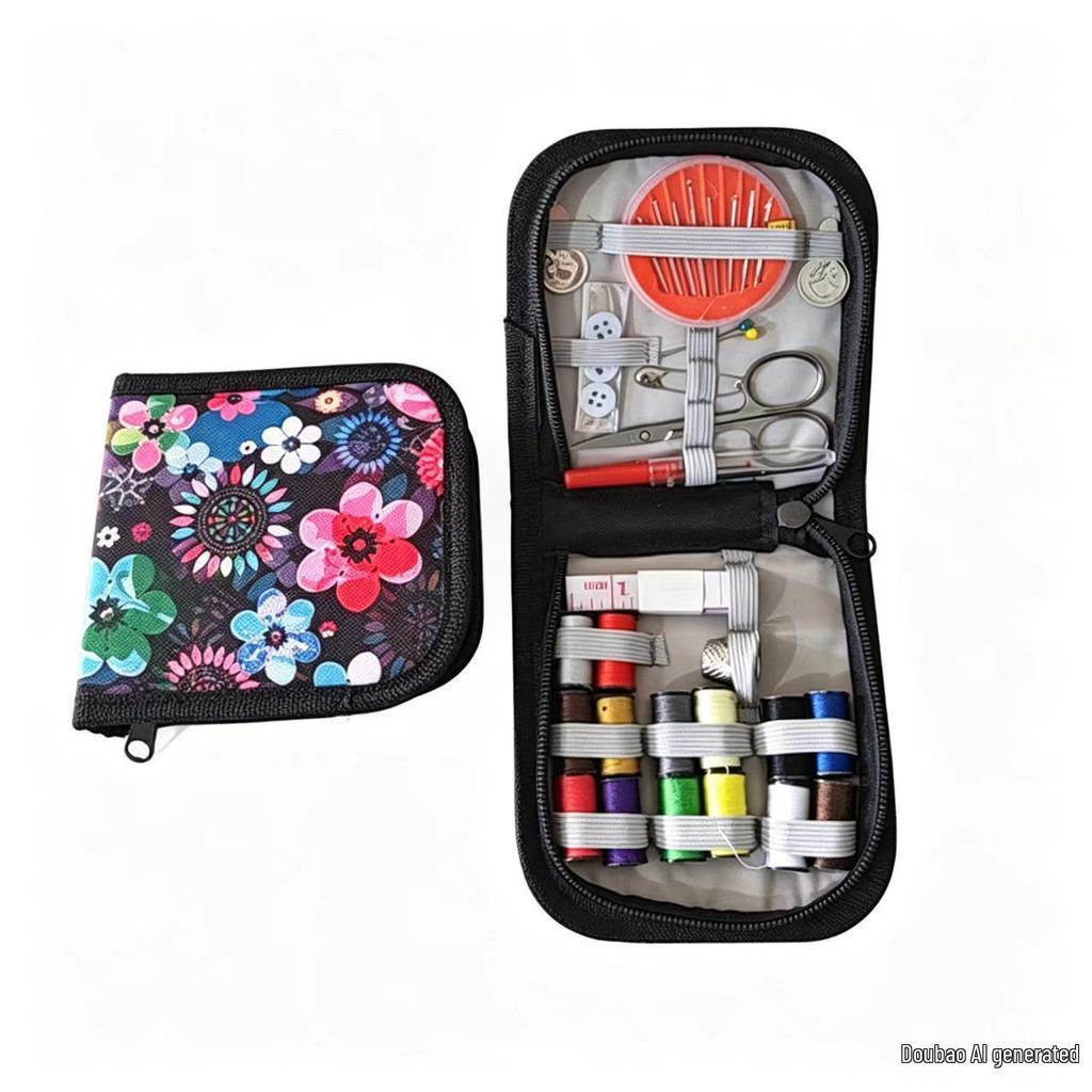Portable Needle and Thread Kit - Home DIY Sewing Tool Set, Household Sewing Box