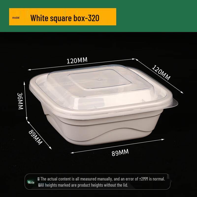 

Yuanzhenghe Extra Thick Square Disposable Meal Prep Containers