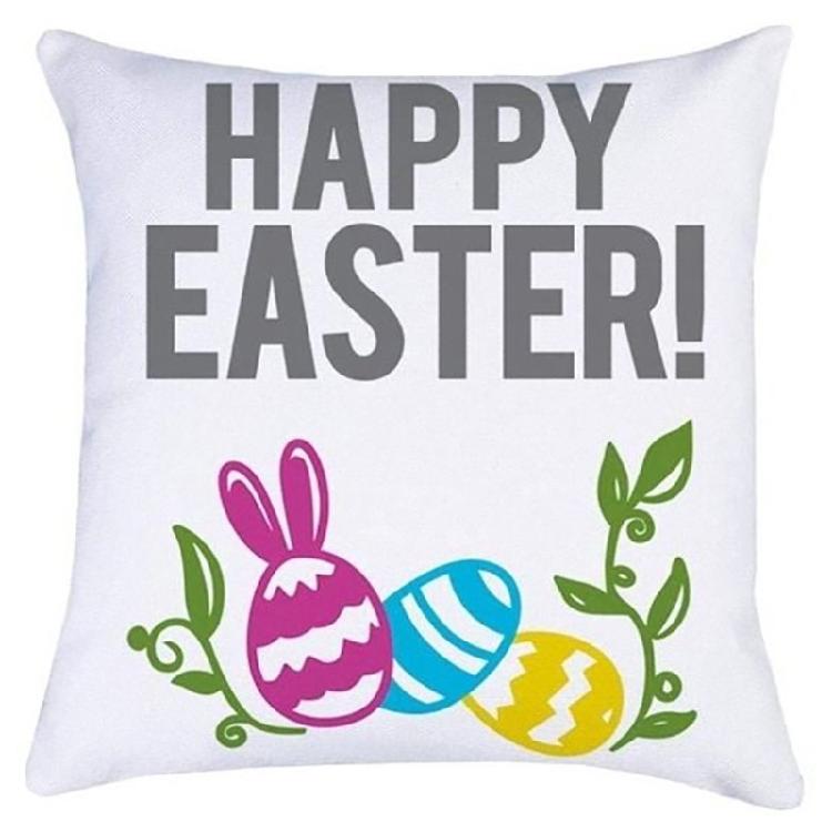 

Lumbar Pillow Easter Throw Pillows For Couch Sofa Cushion Cover Bunny Eggs Decor