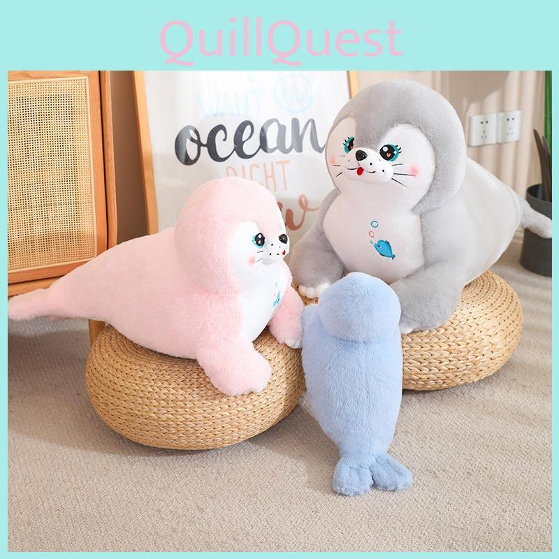 Plush Sea Lion Toy Marine Animal Stuffed Doll Kids Gift Bedroom Decorations