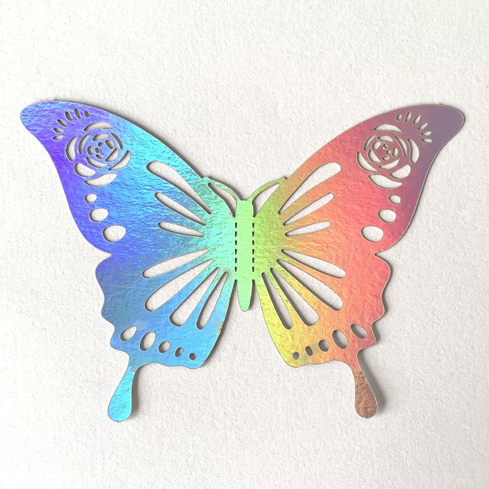 3D Hollow Butterfly Stickers Colorful Art Home Party Bedroom Wall Decoration Background Butterfly Decoration Wall Stickers