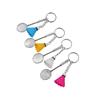Zinc Zinc Alloy Badminton Keychain Plastic Bag Pendant Luxury Metal Car Keychain  Backpack Decoration