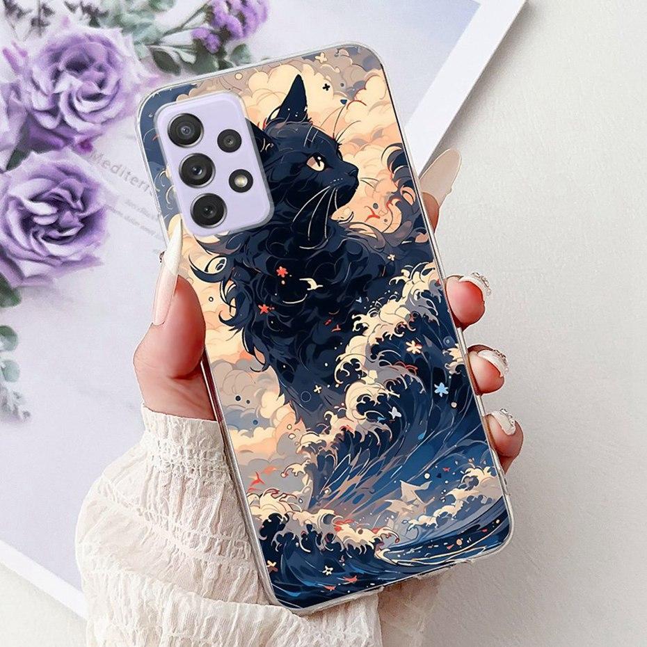 Modische Malerei Hülle Für Samsung Galaxy A72 A52 A52s 5G Weiche Silikon TPU Handyhüllen Für Samsung A72 A52 A52s Hüllen Stoßfänger