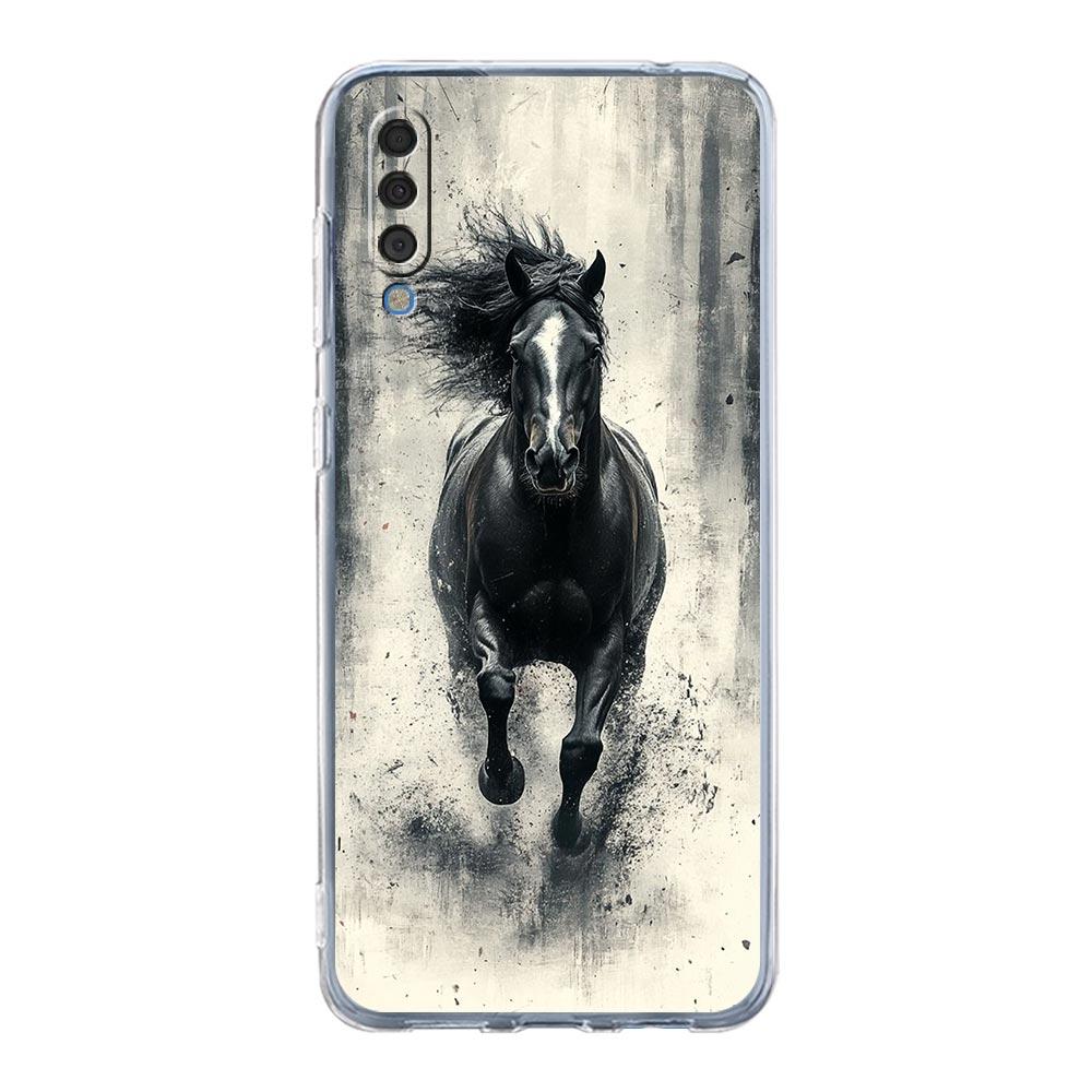 Phone Case For Samsung A56 A36 A26 A16 A14 A12 A22 A32 5G A34 A42 A52 A54 A50 A70 A40 A20E A20S A04S A06 Cover Horses Galloping
