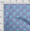 Cotton Flex Fabric Check|Leaves & Rose Floral Print Fabric By The Yard 40 Inches