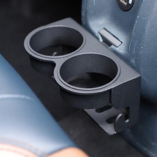 Black Aluminium Alloy Rear Center Console Cup Holder Bracket For Ford Maverick