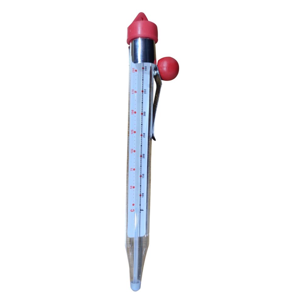 Kitchen Thermometer Tempered Glass Fahrenheit Celsius for Candy And Syrup