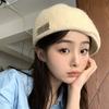 Winter Color Solid Beret Hat For Women With Classic Design Thickened Cap Gift