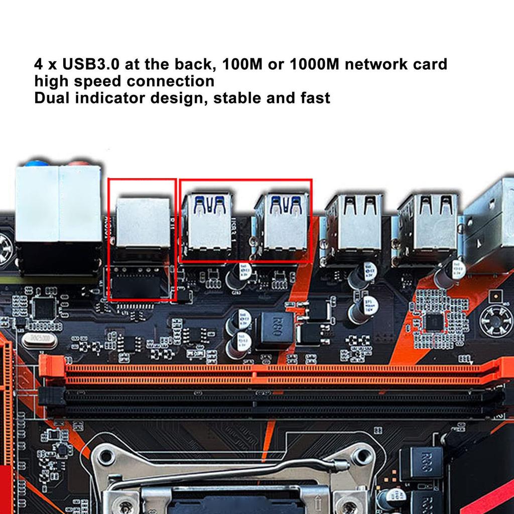 Základní deska Dpofirs X99 CPU LGA E5 2620 V3 Základní deska CPU podporuje DDR4 WiFi a gigabitovou síťovou kartu pro stolní počítač Combo, sada 2011-3, 4-kanálová
