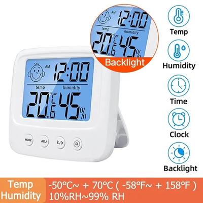 LCD Digital Temperature Baby Room Humidity Meter Backlight Home Indoor Electronic Hygrometer Thermometer Weather Station