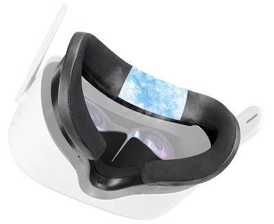 SOULWIT Masque facial pour interface faciale Quest 2 Gel rafraîchissant Coussin en mousse de remplacement pour le visage Coussinet nasal Coussin facial respirant pour accessoires VR Quest2