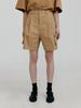 MOLLIOLLI Como Pocket Detail Half Bermuda Pants [Brown]