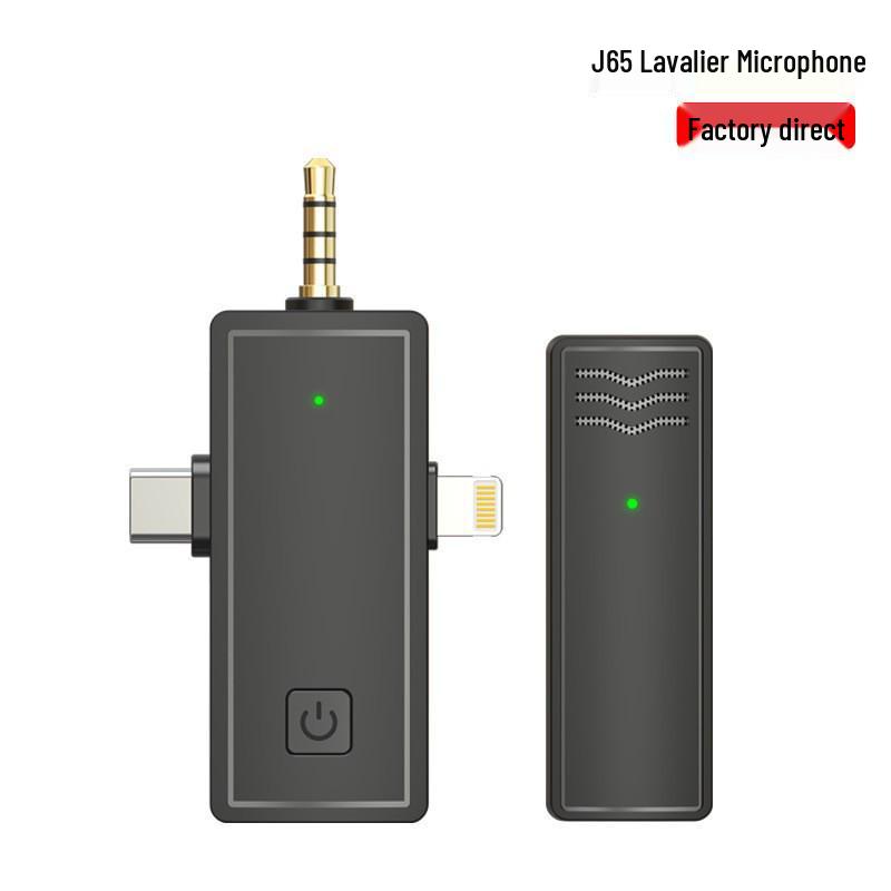 New J81 Lavalier Microphone: Smart Noise Reduction, Wireless J82 Three-in-One Mic