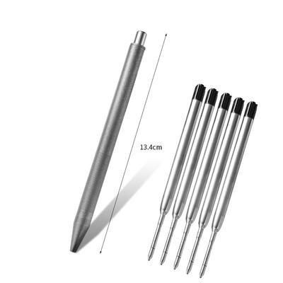 Titanium Alloy Tactical Pen Office Signature Writing Pen EDC Tool Pen For Father Teacher Ballpoint Pen Refill Party Gift