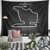Hungaroring F1 Circuit Map Tapestry Wall Hanging Grand Prix Track Art Decor for Bedroom Man Cave