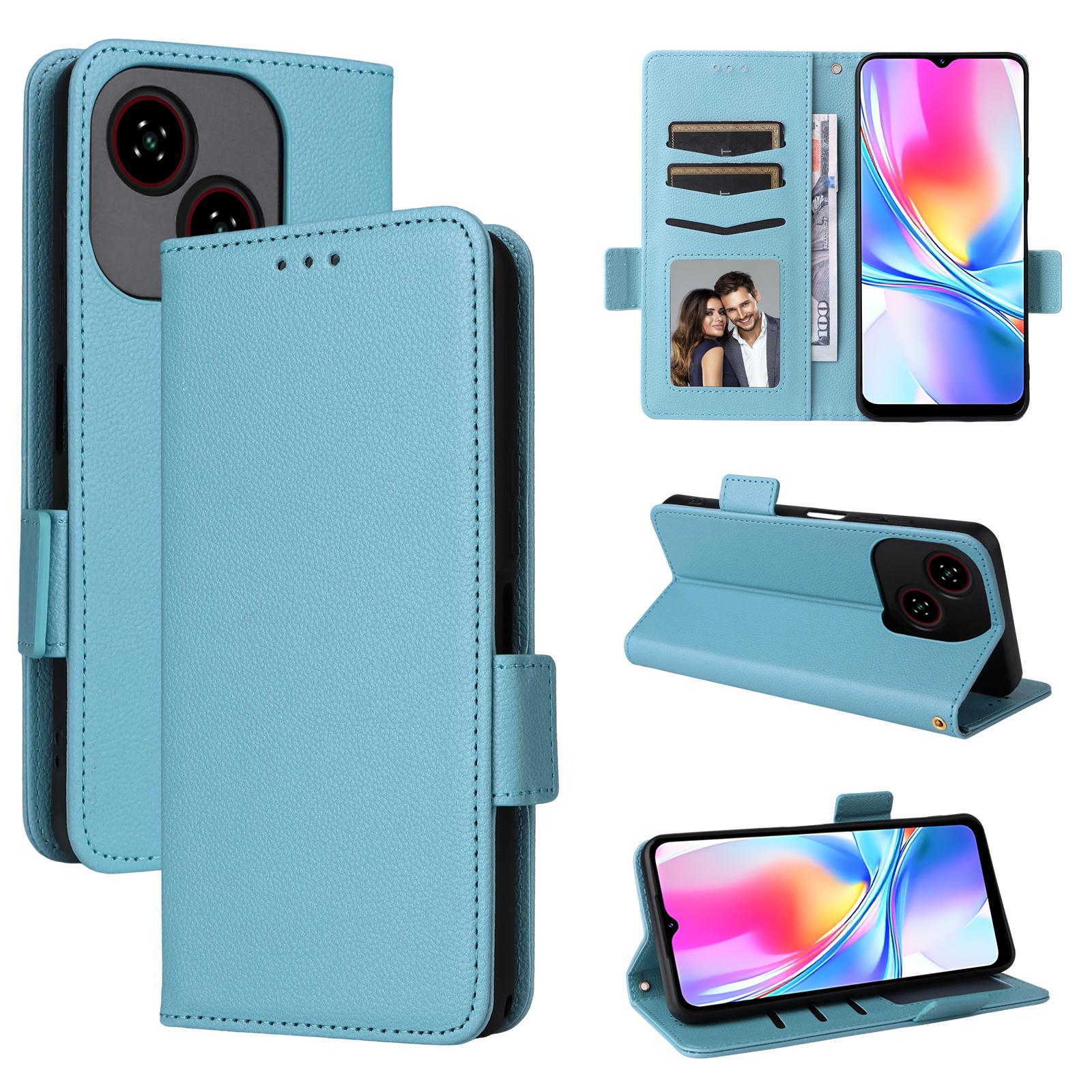 

Флип-чехол для ZTE Blade A35E / Blade A35e из искусственной кожи с полной защитой корпуса с [блокировкой RFID] for ZTE Blade A35e светло-синий