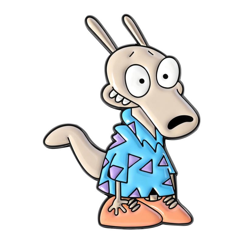 

Cartoon Little Kangaroo Enamel Pins Dalmatian Red Dog Brooches Lapel Badges TV Character Animal Jewelry Gift for Kid Friends
