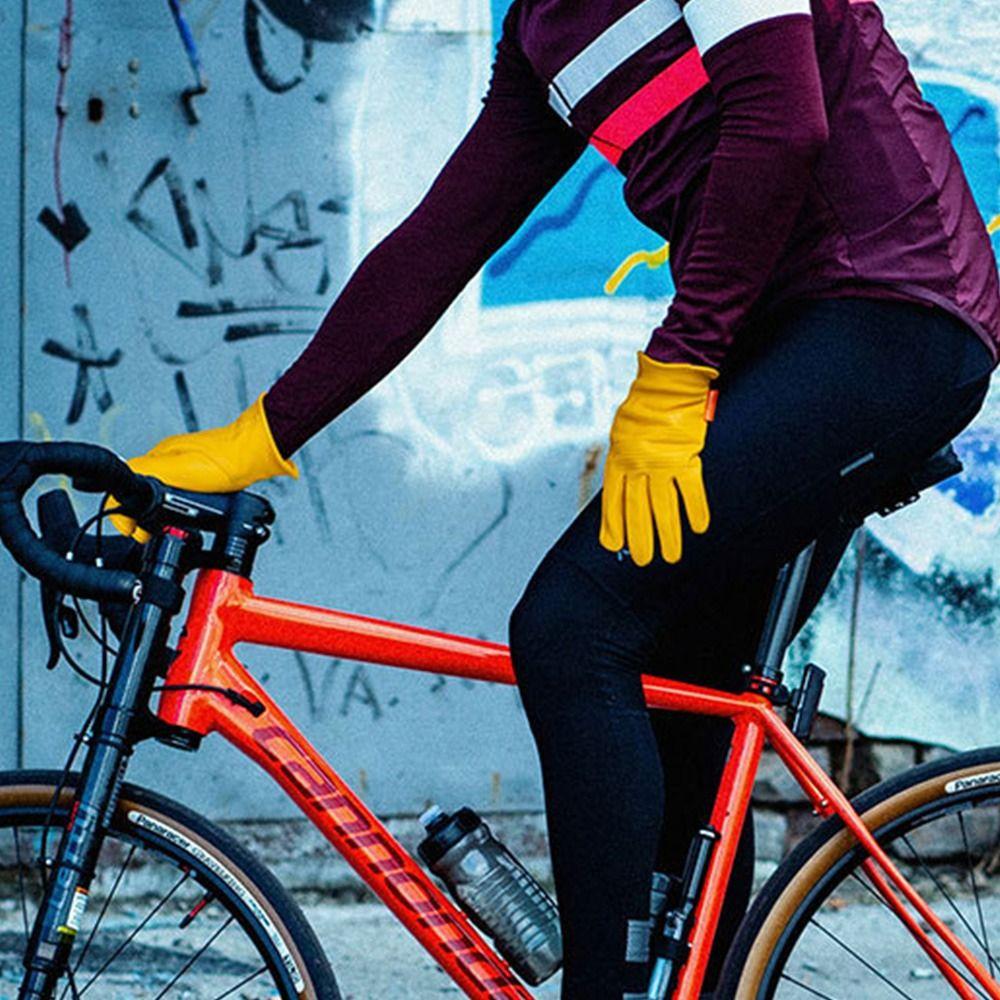 Keep Warm Motorcycle Riding Gloves Sheepskin Leather Outdoor Sport Gloves  Unisex