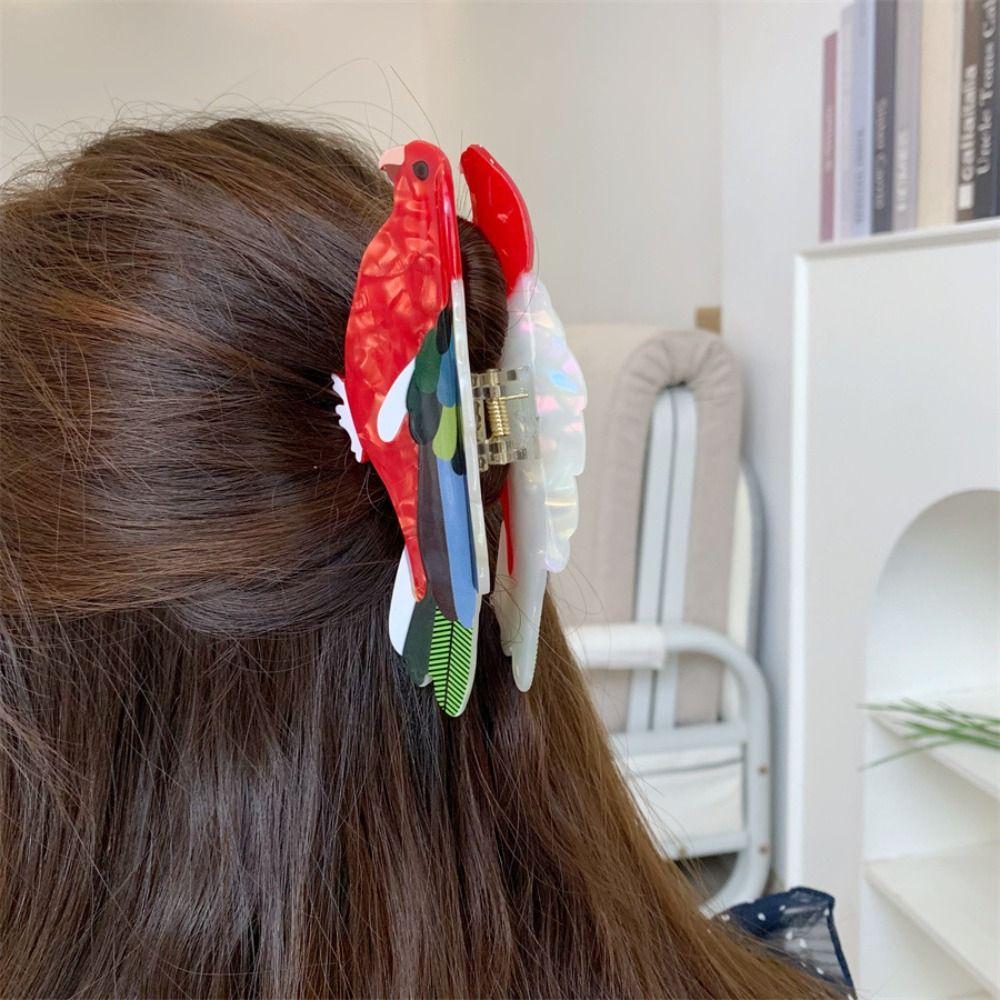 Cute Bird Hair Clip Hummingbird Cartoon Animal Shark Clip Sweet Acetic Acid Hair Claw  Female