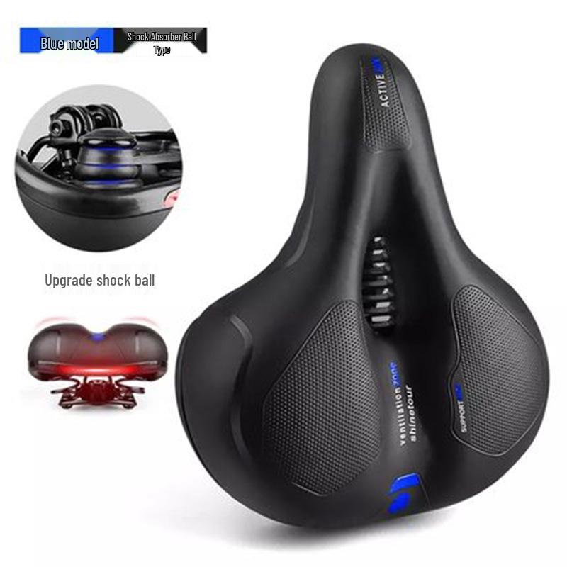 Universal Mountain Bike Seat - Comfortable, Thickened Silicone Cushion with Reflective Film