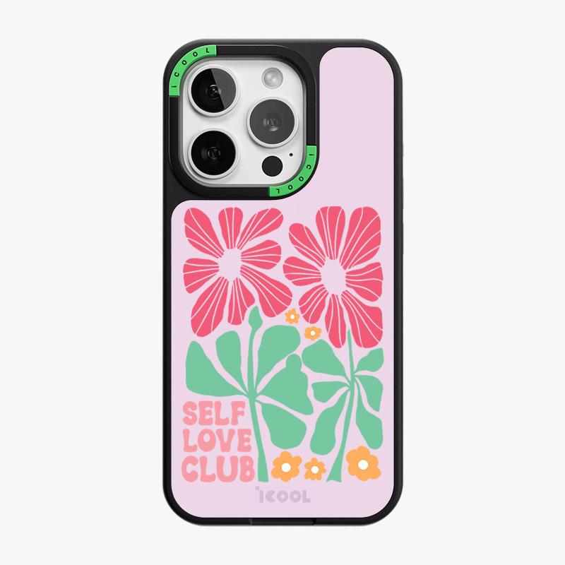 Replaceable Back Plate Mobile Phone Case Iphone15 Flower Apple 14pro Removable Magnetic Two-in-one Can Be Changed At Will