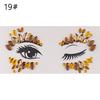 Fashion Colorful 3D Crystal Temporary Tattoo Face Gems Jewels Rhinestone Glitter Adhesive Stickers Festival Body Facial Decor