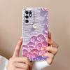 For Oppo Reno6 7 8 10 Pro Lite 6z 7z 8z Phone Cover Fashion Oil Painting Black Cat Patterns Soft Casing Screen Protector Anti Slip Shell For Oppo Case