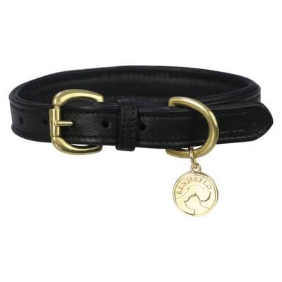 Benji & Flo Deluxe Ledergepolstertes Hundehalsband