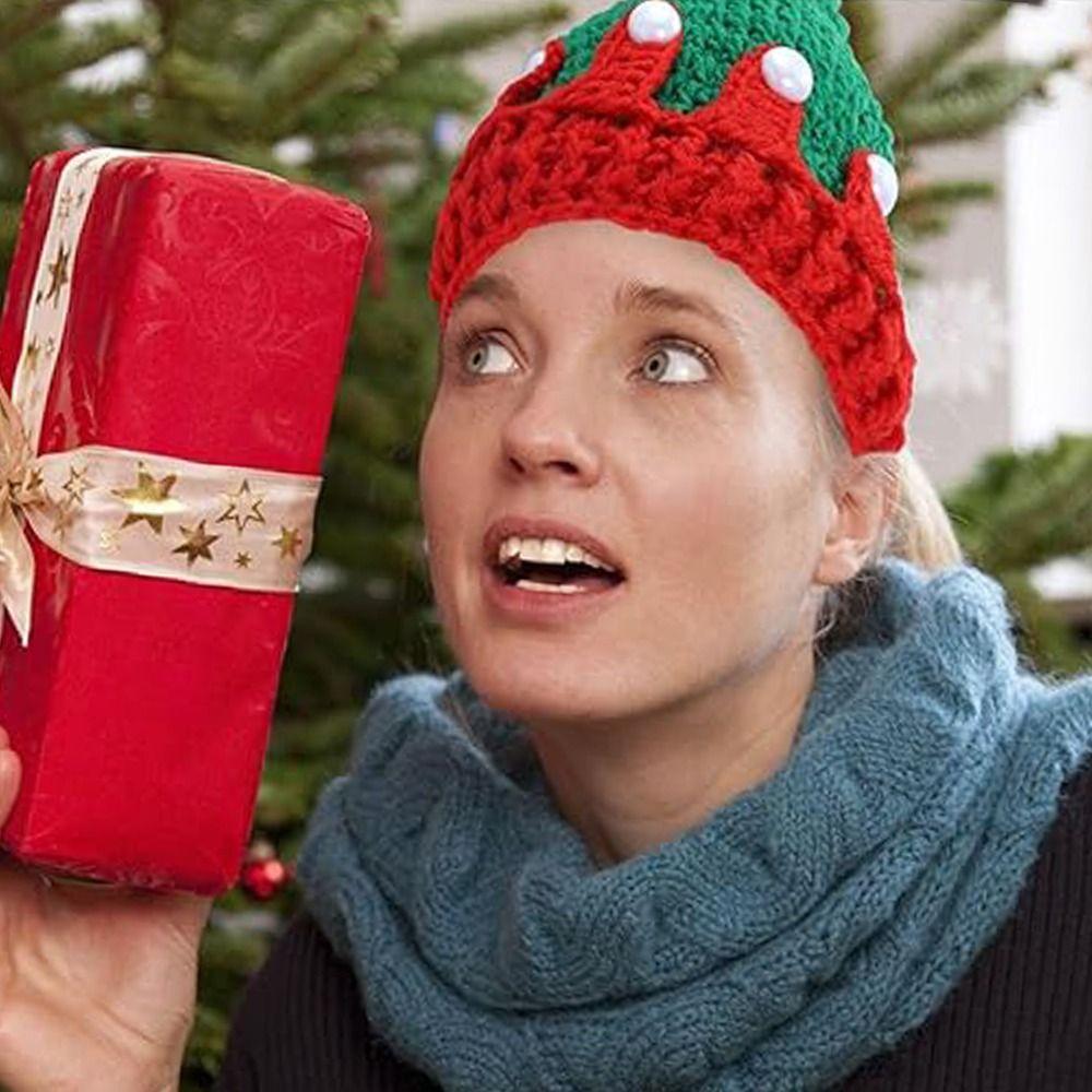 Creative Knitted Crochet Caps Soft Baby Knitted Caps Unisex Christmas Hat  Cloth Accessories