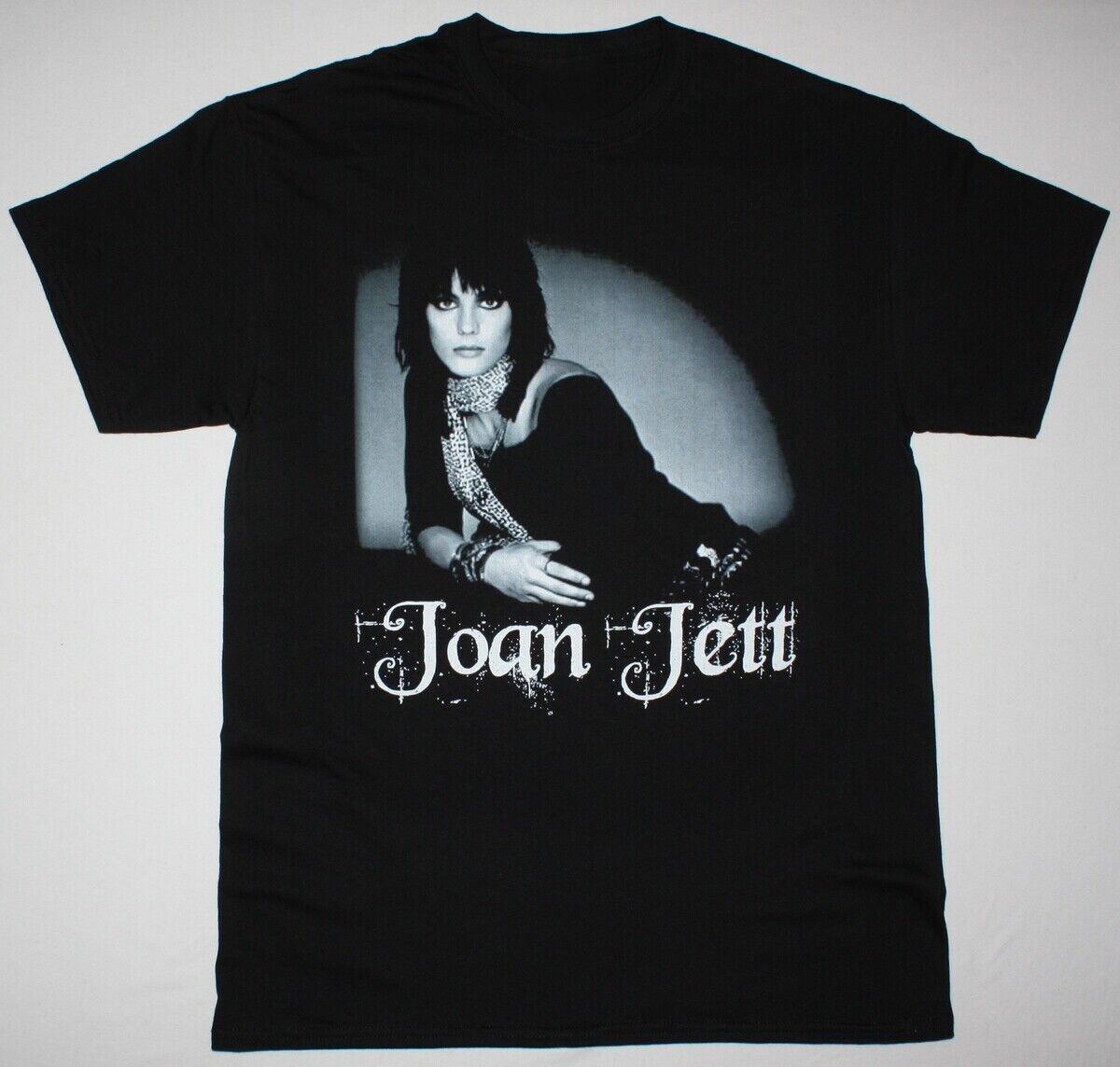 JOAN JETT THE BLACKHEARTS THE RUNAWAYS Black Tee Shirt Gift family D754 S