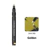 3/1pcs Chrome Pen Markers Mirror Waterproof Paint Repair For Rock Ceramic Glass Metallic Gold Silver Copper 2mm Nib
