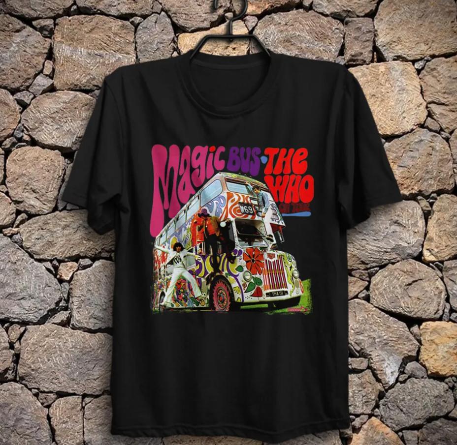 Vintage Magic Bus The Who On Tour T-shirt Size S-4XL