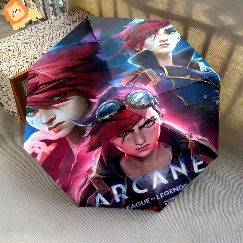 Enigmatic Glow: Mystical Eyes Tendrils Folding Umbrella Travel Durable Gift Printing Travel