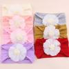 European & American Children's Jacquard Nylon Mesh Flower Elastic Headband