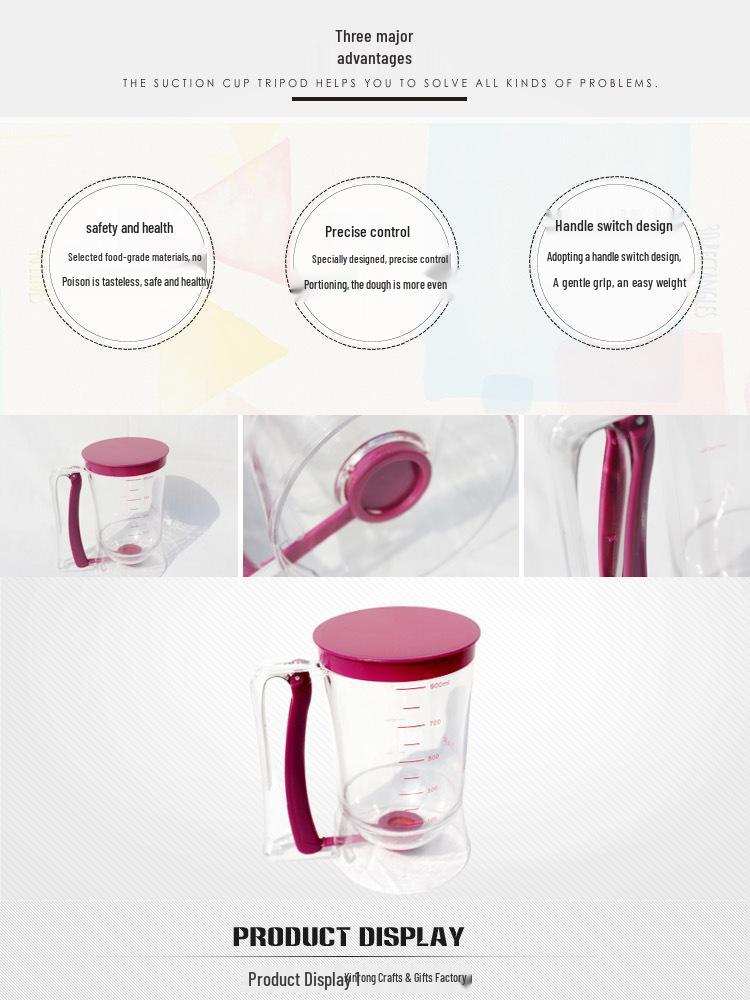 Cross-Border Handheld Cupcake Batter Dispenser Funnel