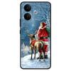 Weihnachtlich bemaltes Cover für VIVO V60 Lite 5G 4G Hülle Silikon Weiches TPU Handyhülle für VIVO V60Lite V 60 Lite Kameraschutz