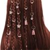 14pcs Butterfly Bear Mixed Hair Rings Set Hair Braiding Hair Braid Tubes  for Braids