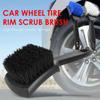 High-quality Cleaner Remove Duster Car Wheel Tire Brushes Rim Scrub Brush Washing Cleaning Tool Auto Detailing Brush