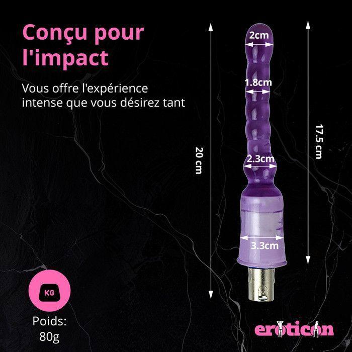 Dildo - Eroticon - Perles Anales - 17,5 cm - PVC sans danger - Unisexe - Étanche
