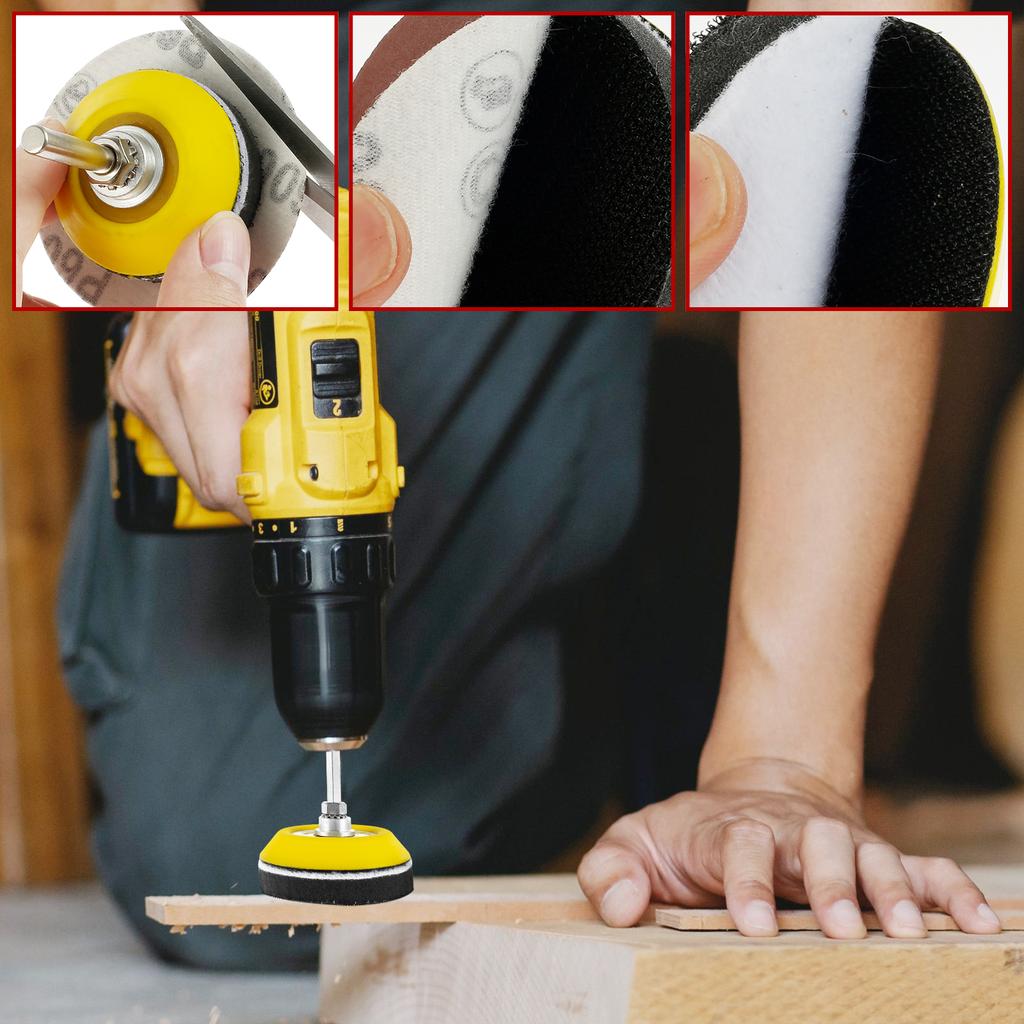 120Pcs Sanding Discs Set 3 Inch Round Sand Paper Car Polishing Sandpaper Grit 80 120 180 240 320 400 600 800 1000 1500 2000 3000