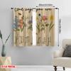 2pcs,2D plane printing Curtains&Window Treatment FloralAffirmations Polyester Woven (without rod) Home Decor for Living Room,