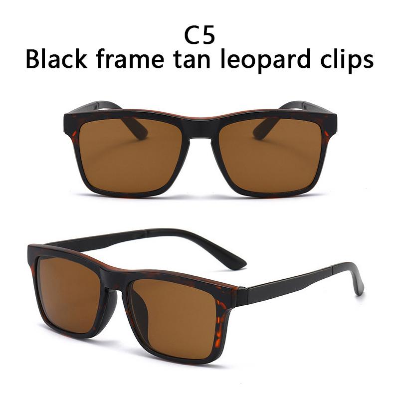 Magnetic Clip On Sunglasses Men Women 2 In 1 TR90 Optical Prescription Eyewear Frames Eyeglasses