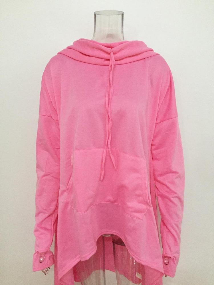 European American Style Autumn Winter Solid Color Long Hooded Sweatshirt 9308 Collection