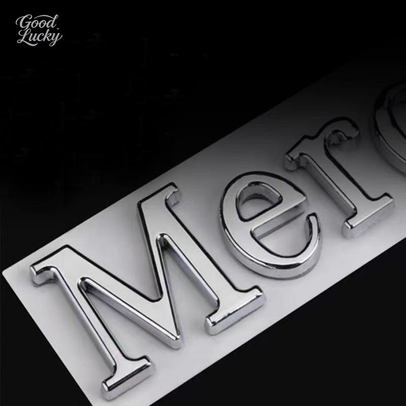 FA02Car 3D Emblem Letters Car Trunk Sticker Decoration Stickers For Mercedes Benz AMG GLE GLS CLA CLE GLC CLS GLA W223 W213 W206