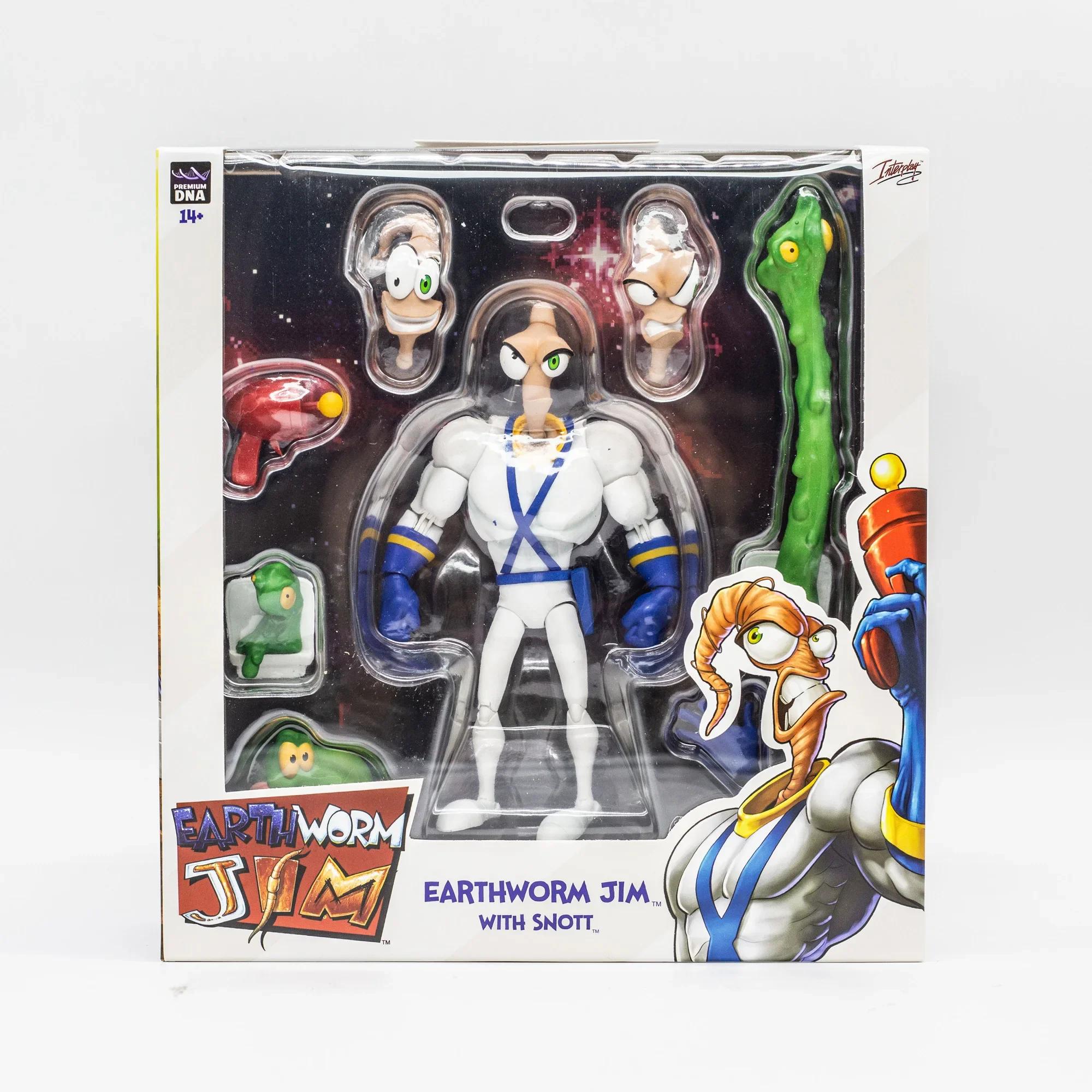 Pdna Сборник Фигурок Червяка Джима Тело Слизняка Головы Джима Боб Убийца Золотая Рыбка #4 Профессор Обезьяна Пси-Кроу Игрушка