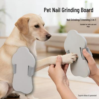Dog & Cat Nail Grinder: Scratch Board and Claw Trimmer for Pet Grooming