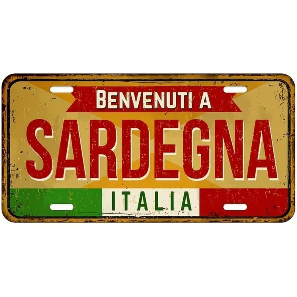 Souvenir Number for the Car , Car Number Plate for Interior Decoration, Metal, 15x30 Cm