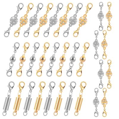 32 Pièces Fermoirs Magnétiques Métalliques pour Bijoux Fermoirs de Bracelet Fermetures Convertisseur de Fermoir Magnétique à Sécurité pour la Fabrication de Bracelets et Colliers