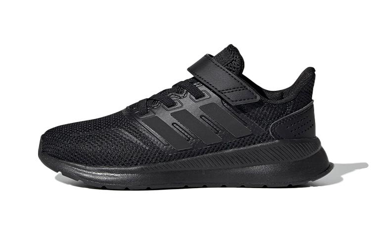 Adidas Neo Runfalcon Устойчивые к скольжению Амортизирующие Устойчивые к истиранию Низкие Беговые кроссовки Черные EG1584 30.5