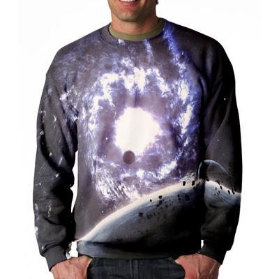Men's Hoodie Starry Sky Graphic Pattern 3d Printed Long Sleeve Top Oversized Crew Neck Pullover Hip Hop Street Men's Clothing